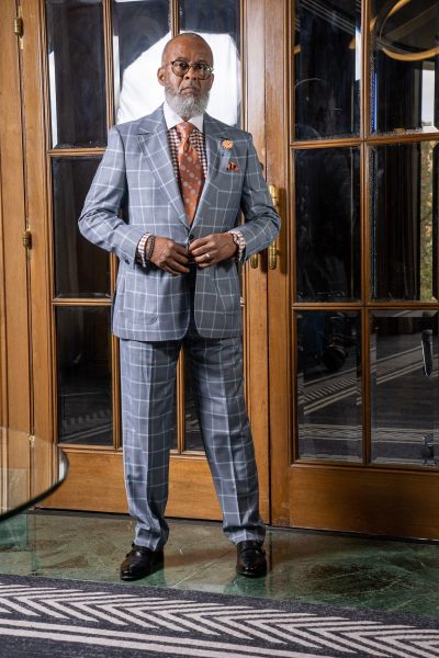 Joseph Couture- Two Button Light Gray Suit - Image 3