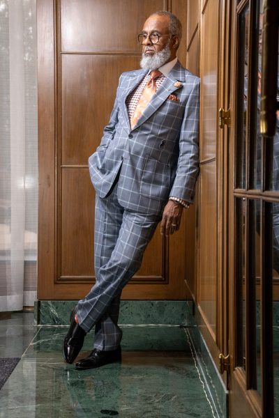 Joseph Couture- Two Button Light Gray Suit - Image 2