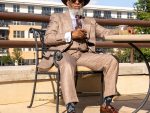 Joseph Couture- Two Button Brown Plaid Suit