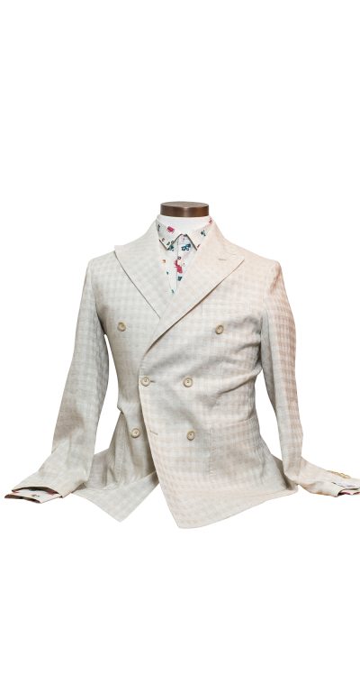 Joseph Couture- Beige Double Breasted Linen Blazer