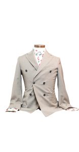 Joseph Couture- Dove Gray Double Breasted Blazer