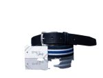 Joseph Couture- Bue Striped Elastic Belt