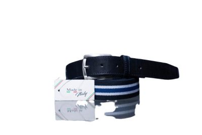 Joseph Couture- Bue Striped Elastic Belt